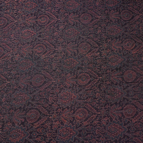 Brown - pure wool handloom natural dyed fabric 24