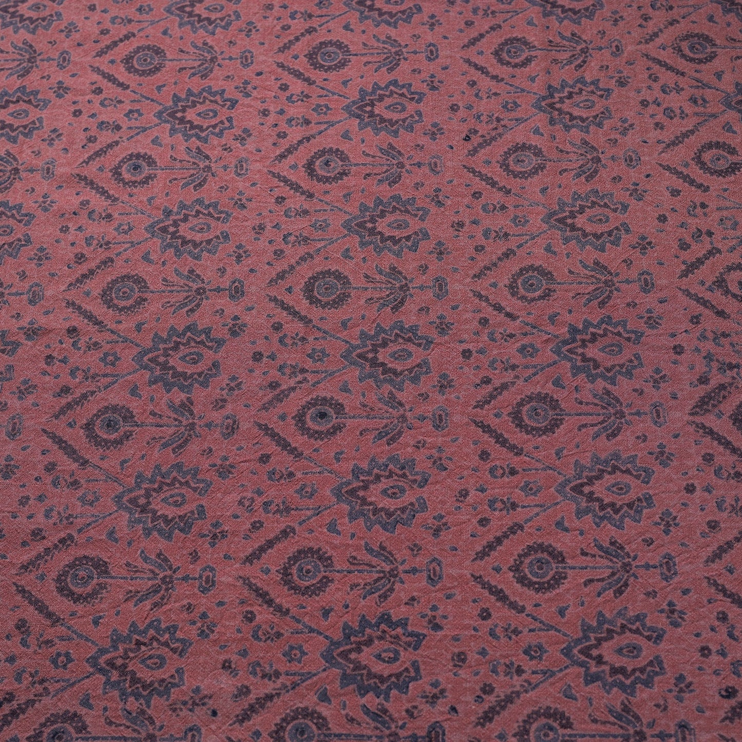 Pink - pure wool handloom natural dyed fabric 06