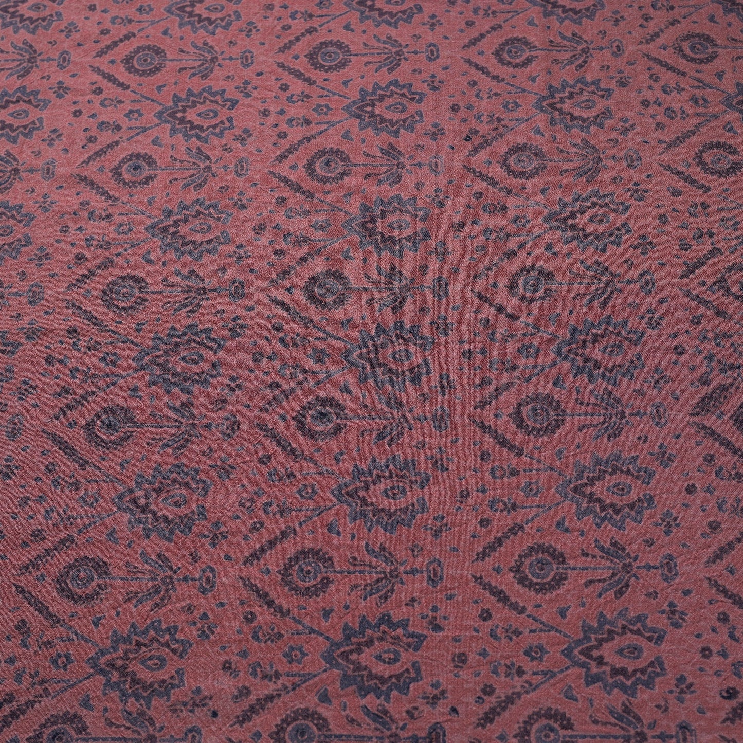 Pink - pure wool handloom natural dyed fabric 06