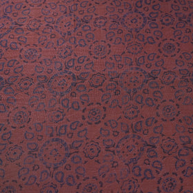 Brown - pure wool handloom natural dyed fabric 11