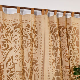 Queen Cutwork Cotton Barmer Applique Door Curtain
