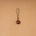 Brown - quirklets handpainted clay bag doughnut charm