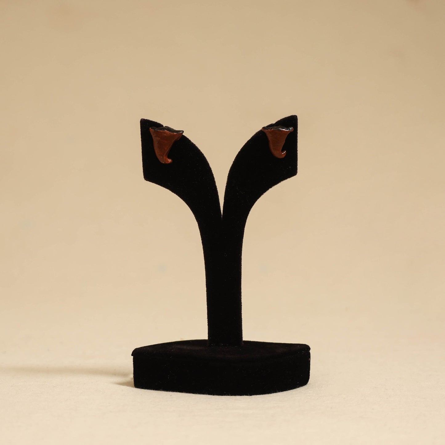 Quirklets handpainted clay stud earrings 49 - handcrafted