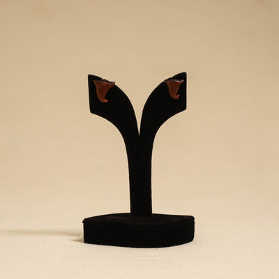 Quirklets handpainted clay stud earrings 49 - handcrafted