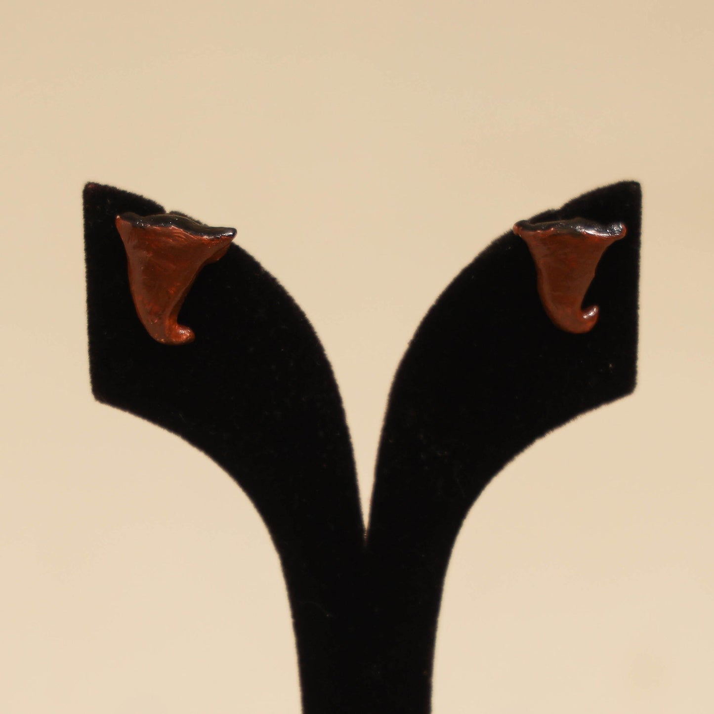 Quirklets handpainted clay stud earrings 49 - handcrafted