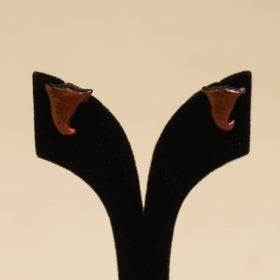 Quirklets handpainted clay stud earrings 49 - handcrafted