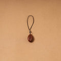 Brown - quirklets handpainted clay coffee bean bag charm