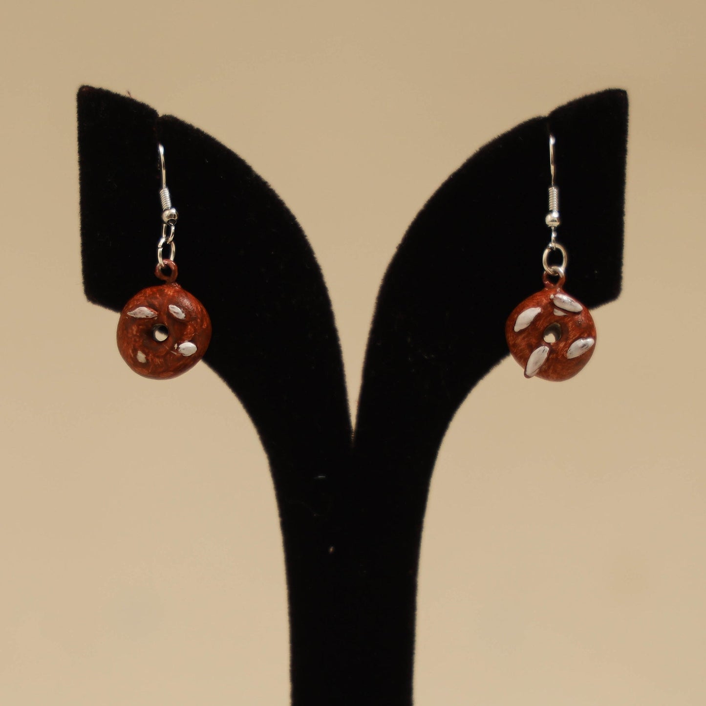 Quirklets handpainted clay earrings 60 - handcrafted