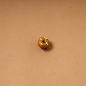 Brown - quirklets handpainted clay doughnut fridge magnet