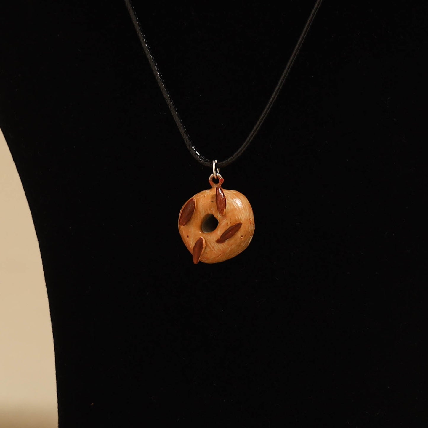 Quirklets handpainted clay pendant necklace 31 - handcrafted