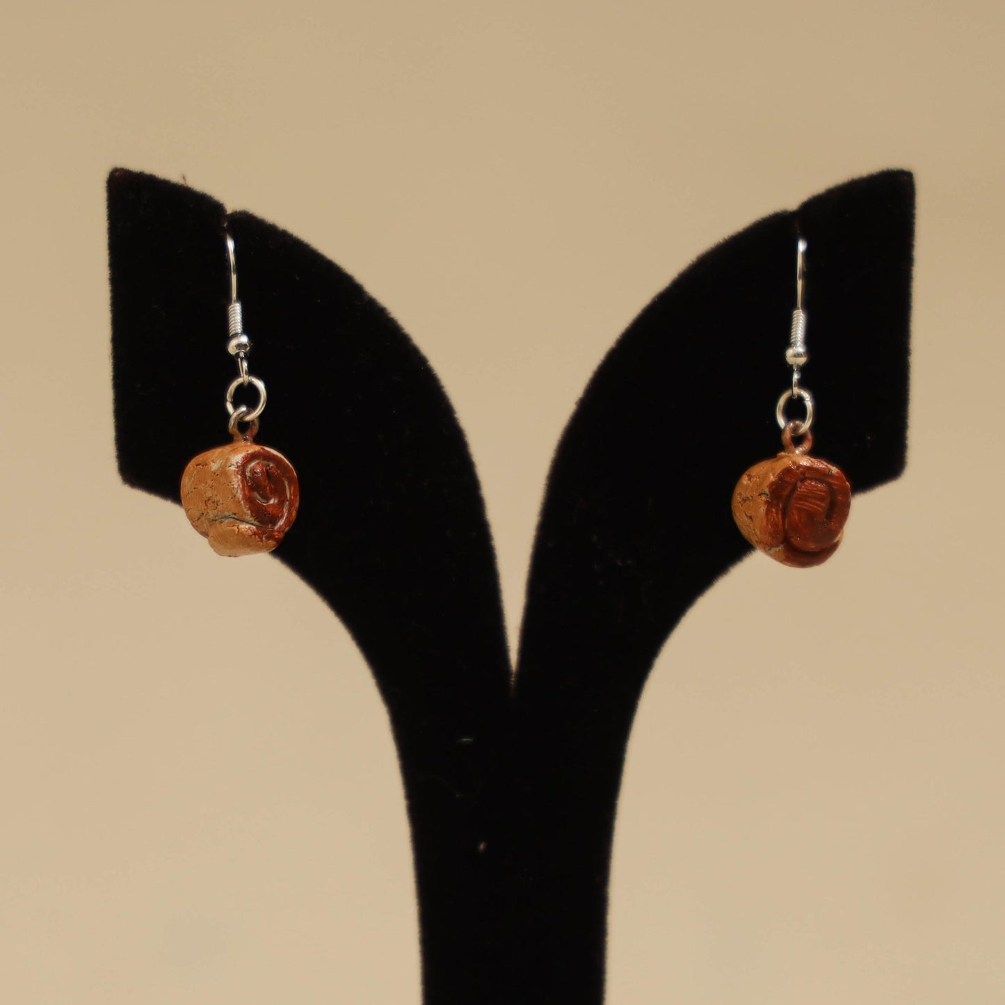 Quirklets handpainted clay earrings 59 - handcrafted