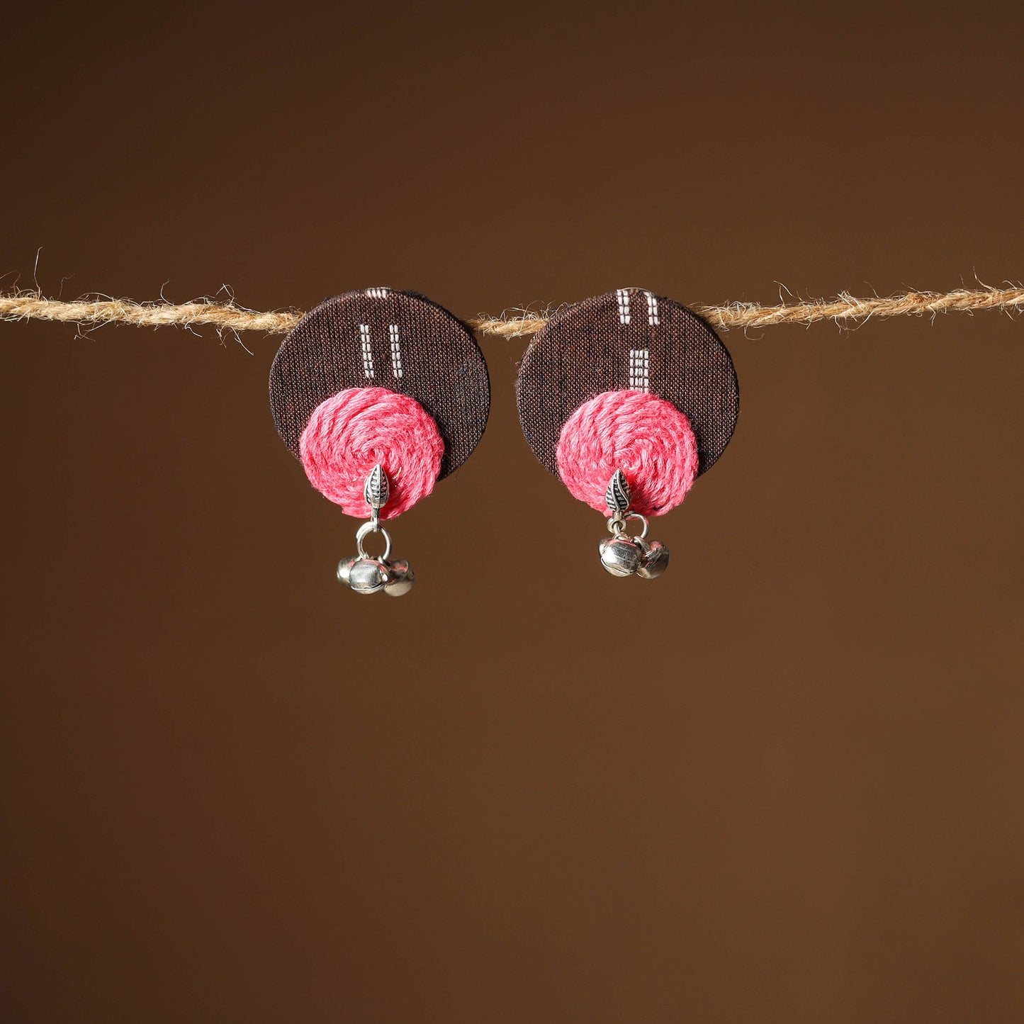 Nikhat Thread Work GS Fabart Earrings 