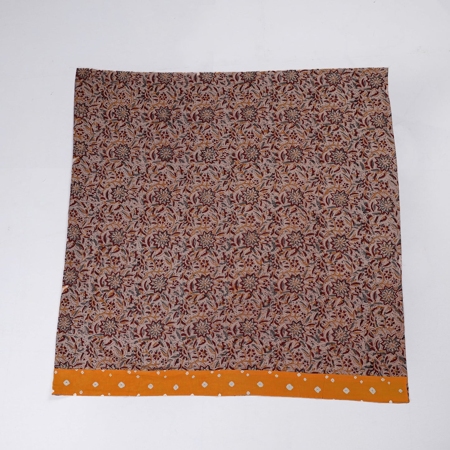 Buy Rangoli Kalamkari Block Printed Cotton Blouse Piece 
