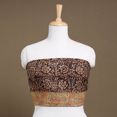 Buy Rangoli Kalamkari Block Printed Cotton Blouse Piece 