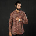  iTokri Casuals - Ajrakh Printed Cotton Men Full Sleeve Shirt 