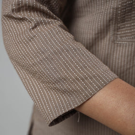 Buy Running Stitch Cotton Long Kurta Online at iTokri.com