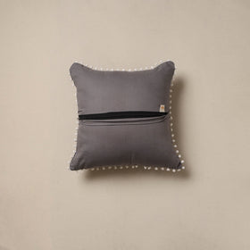 Running stitch plain cushion cover 63 - handcrafted