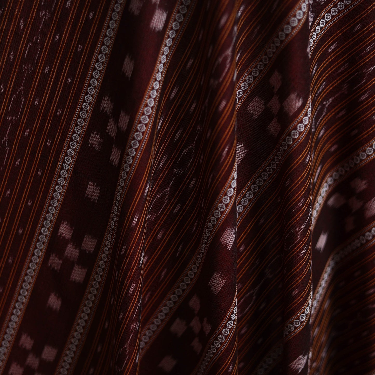 Sambalpuri ikat cotton fabric 01 - handcrafted
