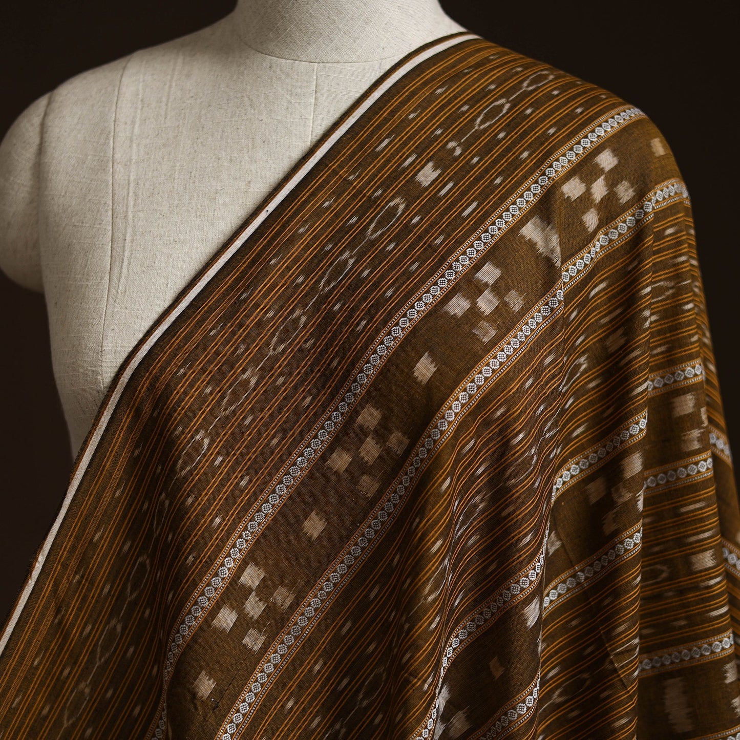 Sambalpuri ikat cotton fabric 13 - handcrafted