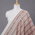 Brown - Sambalpuri Ikat Weave Handloom Cotton Fabric.