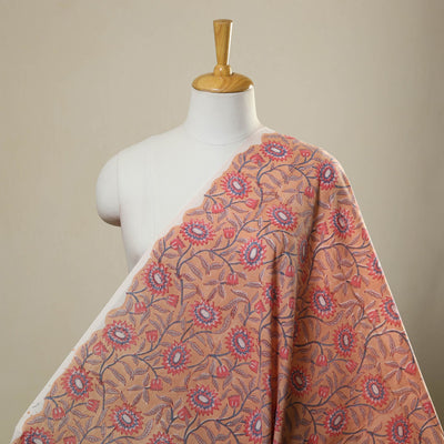  Brown Sanganeri Block Print Cotton Fabric