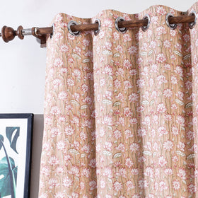 Sanganeri printed cotton door curtain (7 x 3 feet) (single