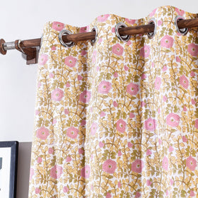 Sanganeri printed cotton door curtain (7 x 3 feet) (single