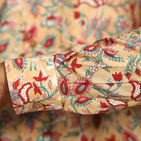  Sanganeri Block Printed Cotton Men Full Sleeve Shirt 04 