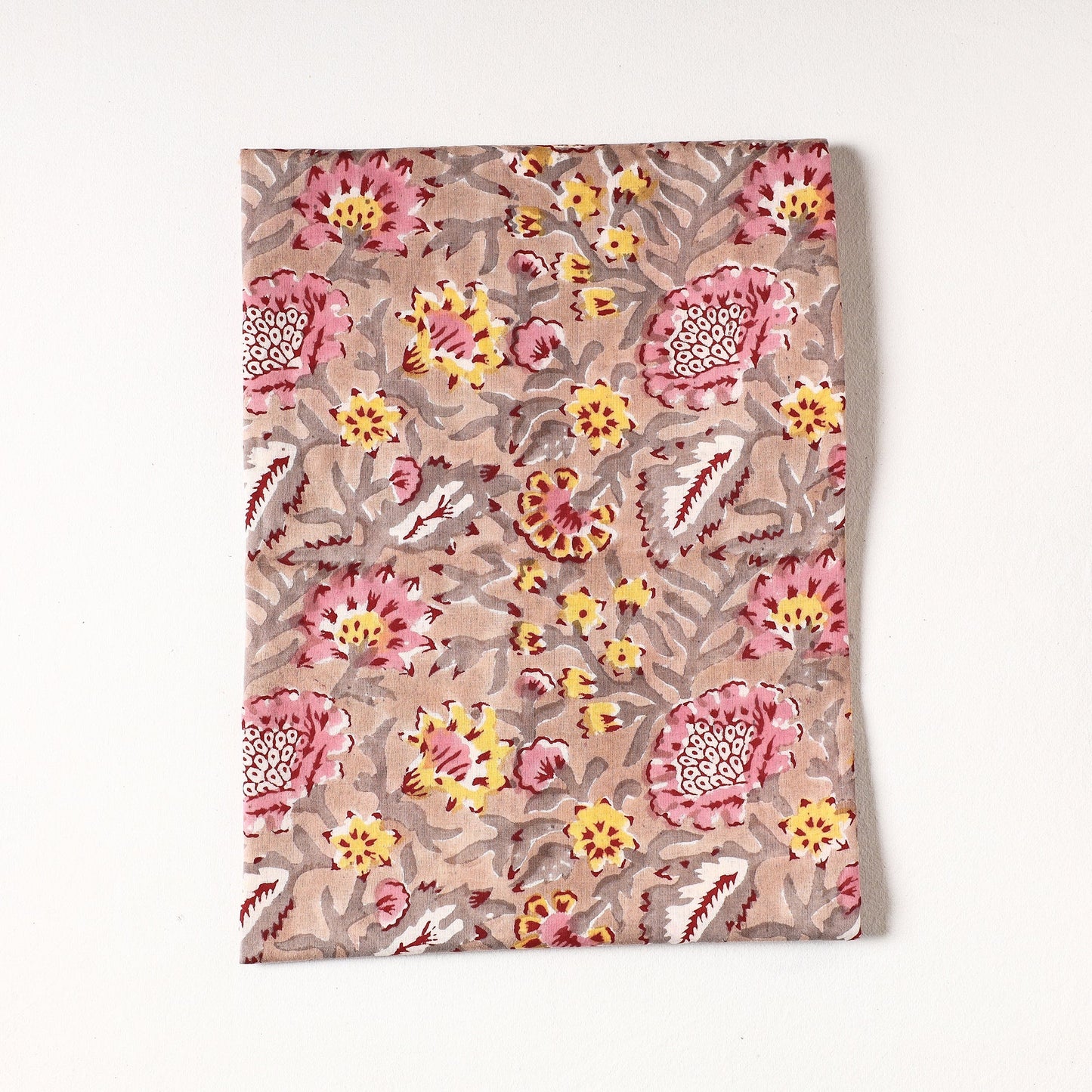  Sanganeri Block Printed Cotton Precut Fabric 