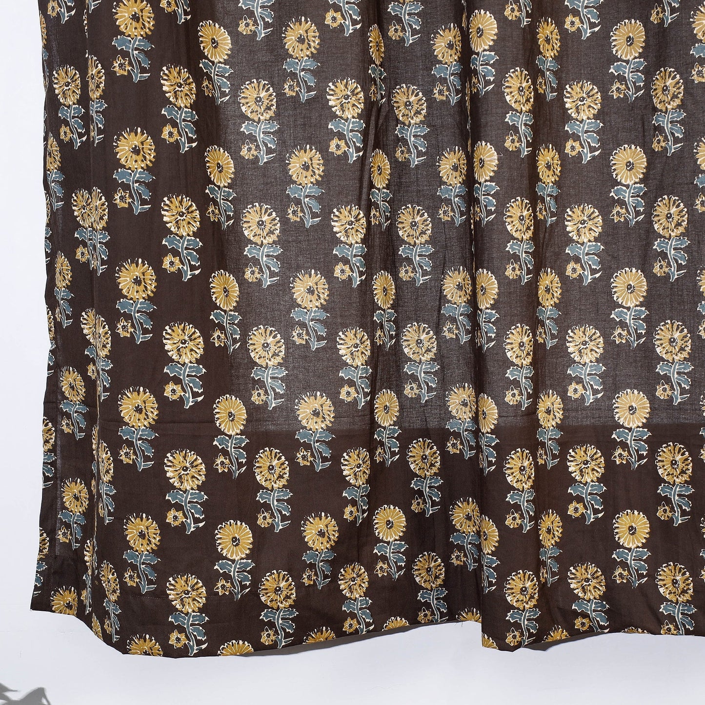 Buy Sanganeri Block Printed Cotton Window Curtain (5 x 3 Feet) (Single Piece) Online at iTopkri