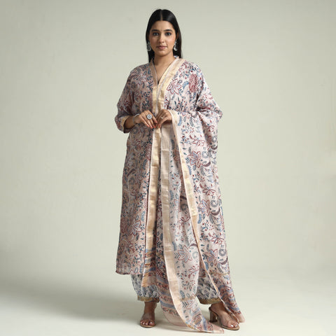 Sanganeri Kurta with Palazzo & Dupatta Set
