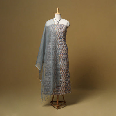 Sanganeri cotton 2pc unstitched dress material