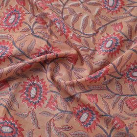 Brown Sanganeri Block Print Cotton Fabric