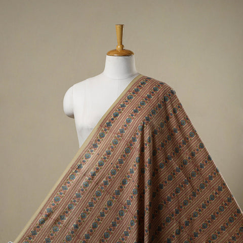 Brown - sanganeri cotton fabric 03 - handcrafted