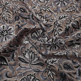  Brown Sanganeri Block Print Cotton Fabric