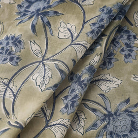 Brown - sanganeri cotton fabric 09 - handcrafted