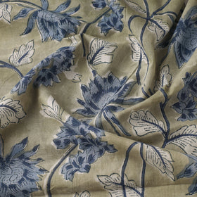 Brown - sanganeri cotton fabric 09 - handcrafted