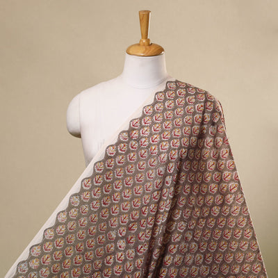  Brown Sanganeri Block Print Cotton Fabric