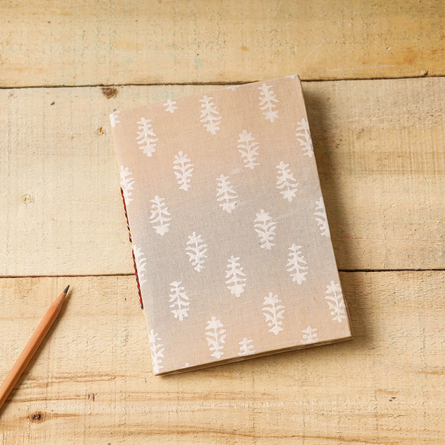  Sanganeri Fabric Cover Handmade Paper Notebook 