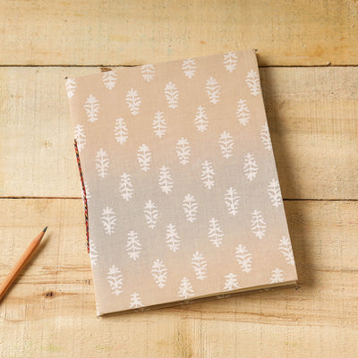  Sanganeri Fabric Cover Handmade Paper Notebook 
