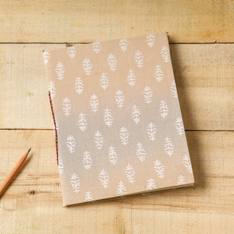  Sanganeri Fabric Cover Handmade Paper Notebook 
