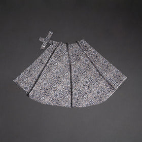 Sanganeri hand cotton wrap around skirt 47 - handcrafted