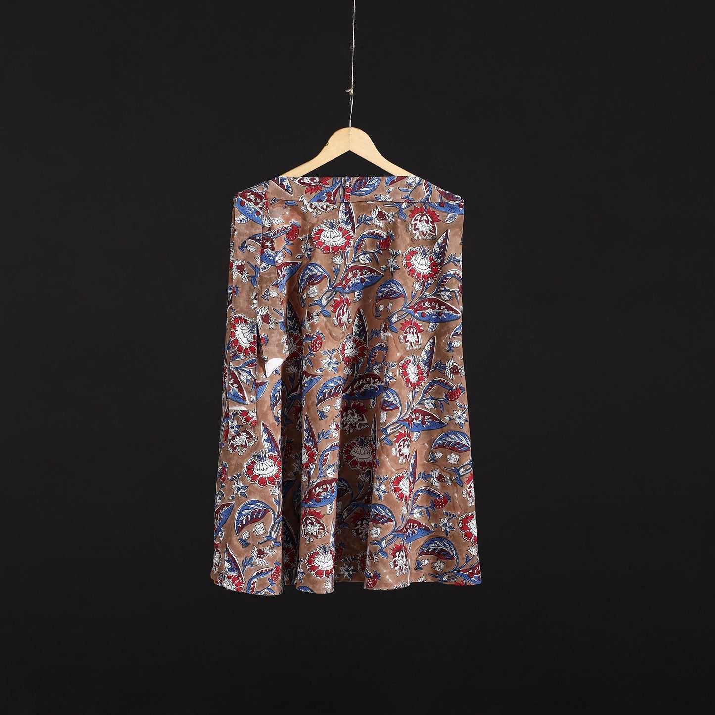 Sanganeri hand cotton wrap around skirt 60 - handcrafted