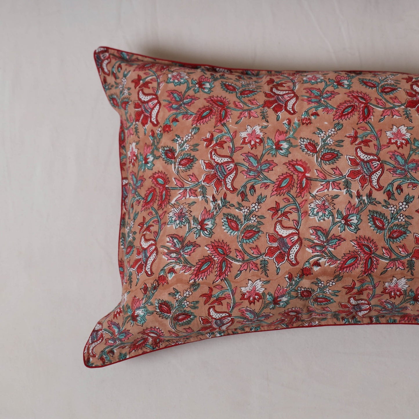Sanganeri hand block print pillow cover (set of 2) 13