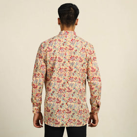  Sanganeri Block Printed Cotton Men Full Sleeve Shirt 04 