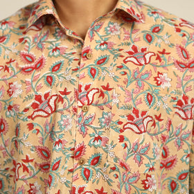  Sanganeri Block Printed Cotton Men Full Sleeve Shirt 04 