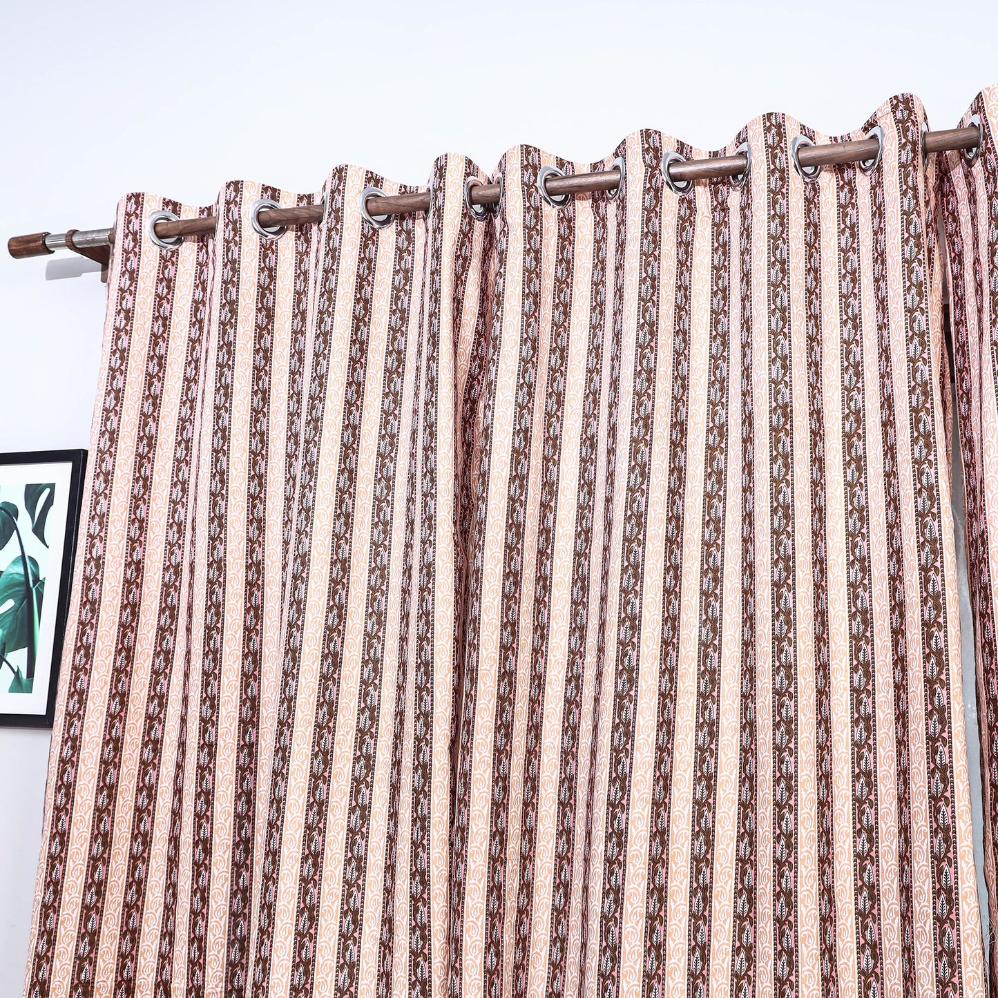 Buy Sanganeri Block Printed Cotton Window Curtain (5 x 3 Feet) (Single Piece) Online at iTopkri