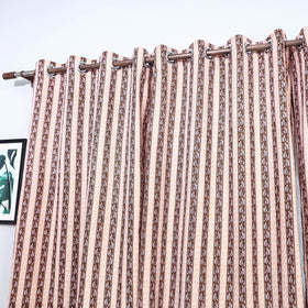 Buy Sanganeri Block Printed Cotton Window Curtain (5 x 3 Feet) (Single Piece) Online at iTopkri