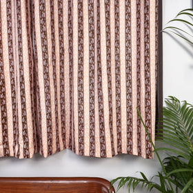 Buy Sanganeri Block Printed Cotton Window Curtain (5 x 3 Feet) (Single Piece) Online at iTopkri