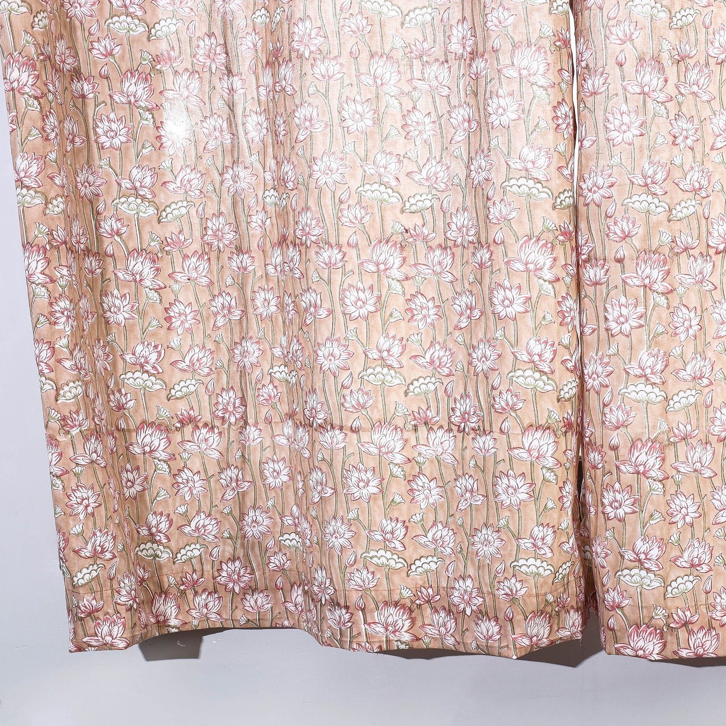 Buy Sanganeri Block Printed Cotton Window Curtain (5 x 3 Feet) (Single Piece) Online at iTopkri